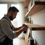 instalação de prateleiras